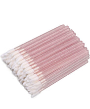 Load image into Gallery viewer, 100 Disposable Lip Brushes, Lipstick Applicator, Lip Gloss Wands Pink
